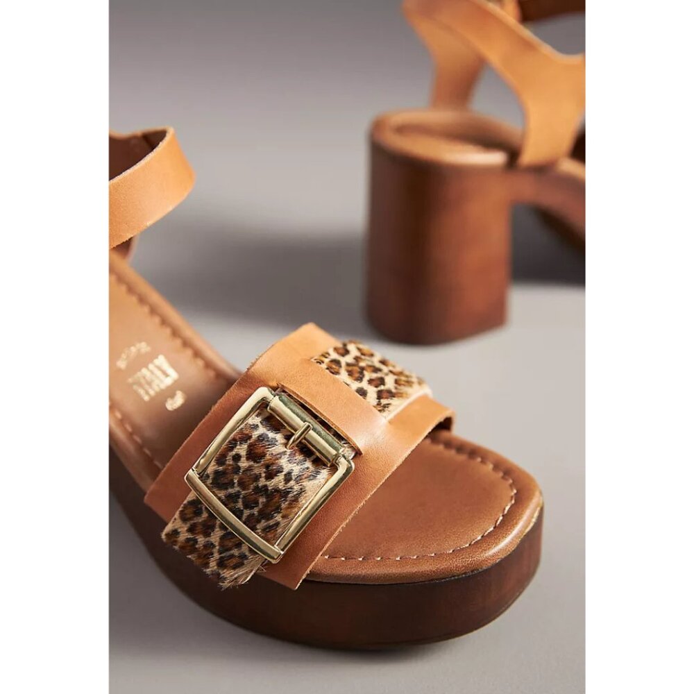 Anthropologie Seychelles In Charge Wood-Bottom Platform Sandals - Picture 3 of 6